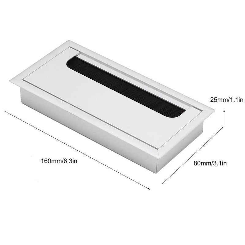 Aramox Cable Outlet, Aluminium, M Model, Computer Desk Wire Management Insert Hole Cover - Image 2